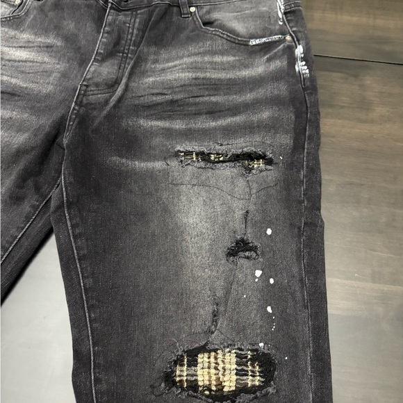 AMIRI Black Jeans with White Accents - Picture 2 of 8